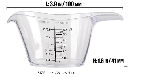 2 Piece Measuring Cup Set, Clear