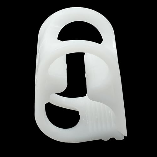Bivethoi 5 Pcs 1/4" - 1/2" Plastic Tubing Clamps Adjustable Tube Clamp, Laboratory Pinch Valve Flow Control Hose Clamp, White - size: 1/4" - 1/2"