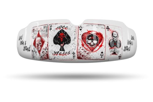 Impact Custom Professional All Sports Mouthguard - Graffiti Series (Alchemy Cards, Adult 14+ Years) - color: Alchemy Cards, size: Adult 14+ Years