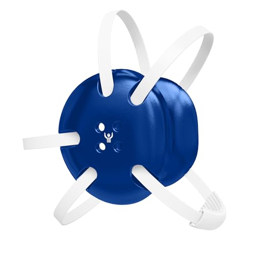 Classic Wrestling Headgear, White Straps - style: Royal Blue w/ White Straps