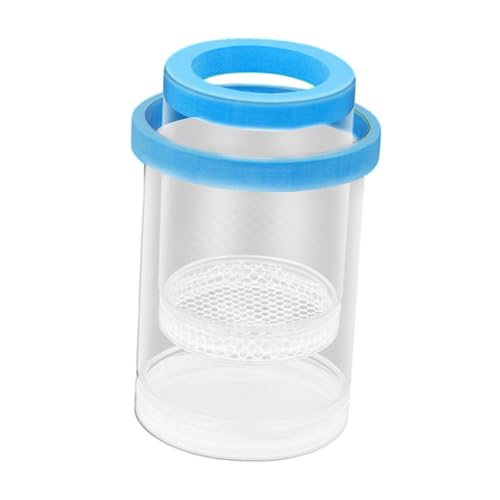 Floating Fish Breeding Isolation Box, Aquarium Breeder Round Spawning Box, Fine Mesh Clear Hatching Box, Aquarium Hatchery Accessory, Style A Blue