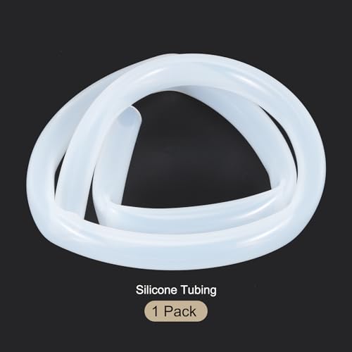 1m(3.3ft) 16mm(5/8") ID x 21mm(0.83") OD Silicone Tubing Clear Industrial Plastic Tubing Pure Silicone Hoses for Pump Siphoning Draining Irrigation Brewing - color: Clear, size: 5/8" x 0.83"