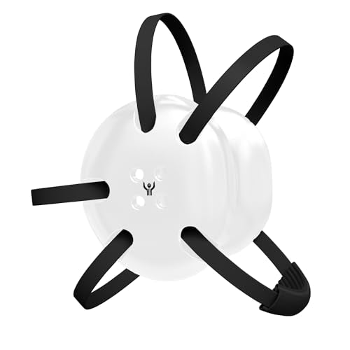 Classic Wrestling Headgear, Black Straps - style: White w/ Black Straps