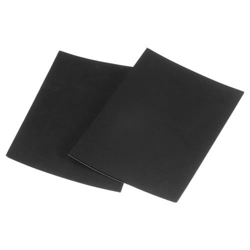 uxcell 4pcs Adhesive Rubber Padding Sheets 1/8" Thick x 8" Long x 12" Wide Neoprene Foam Sheet Self Stick Non-Slip Anti Vibration Pads, Anti-Skid Noise