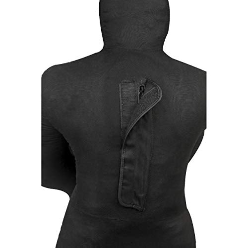 DALLX Kids Grappling Dummy for Fitness Training Practice Wrestling Judo Karate MMA Punching Dummy for Kids Jiu-Jitsu - UNFILLED - color: Black