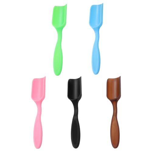 5Pcs Plastic Mini Gardening Shovel Spoons Soil Scoops, Colorful Mini Shovel for Planting, Digging, Transplanting Succulents, Potted Flowers, or Milk Powder, Lightweight and Easy to Clean