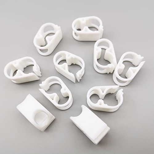 10PCS Plastic Tubing Clamps Adjustable Tube Clamp High Temperature Resistant Flow Control Hose Clip Laboratory Pinch Valve - size: for tube OD 1/8''-1/4'' (3-6mm)PBT