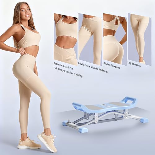 Ski Machine, 6-in-1 Balance Board with LCD for Home Workout