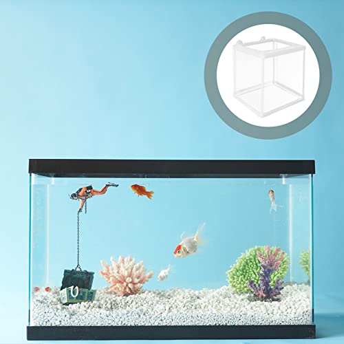 Yardwe Hatching Box for Aquarium Fish Breeding Mesh Incubation Kit Fish Isolation Box Easy Cleaning