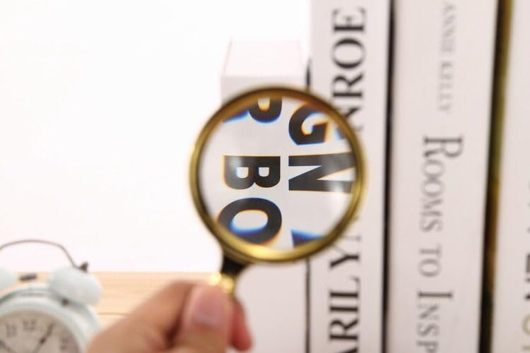 Magnifying Glass 10X Magnification Magnifier Handheld Magnifier for Science, Reading Book, Inspection
