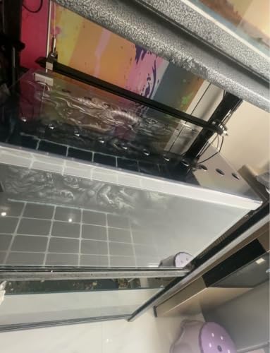 Transparent Acrylic Aquarium Lid, Ventilated Anti-Jump Cover, Cat Deterrent Splash Guard with Sliding Panel for Home Fish Tanks(3 mm,23.6x12.0 in/60x30.4cm)