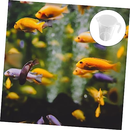 Happyyami 1pc Thickened Measuring Cup for Fish Tank Aquarium Supplies for Accurate Liquid and Solid Measurement Fish Feeding Tool for Home Use