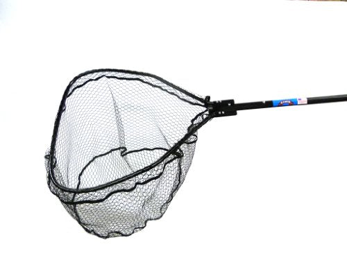 Knotless Flat Bottom Rubber Coated Net with Telescopic Octagon Handle