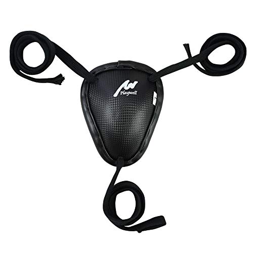 Traditional Muay Thai Steel Cup Groin Guard Protector - Lace up - size: Small