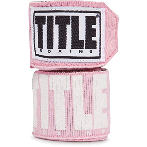Title Boxing Power-Flex Elite 180" Fist Wrap - Boxing Wraps, Hand Wraps for Boxing Gloves, Boxing Hand Wraps, Hand Wraps, Boxing Wraps for Men, Kickboxing Equipment, Wrist Wraps Boxing - color: Pink