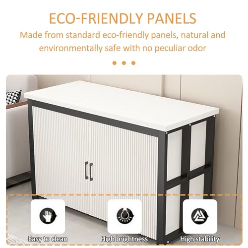 Aquarium Stand, Fish Tank Stand, Glass Container Base Cabinet With Storage Space, Suitable For Fish Tanks, Turtle Tanks, And Reptile/Amphibian Enclosures(White+White,35.4x15.7in)