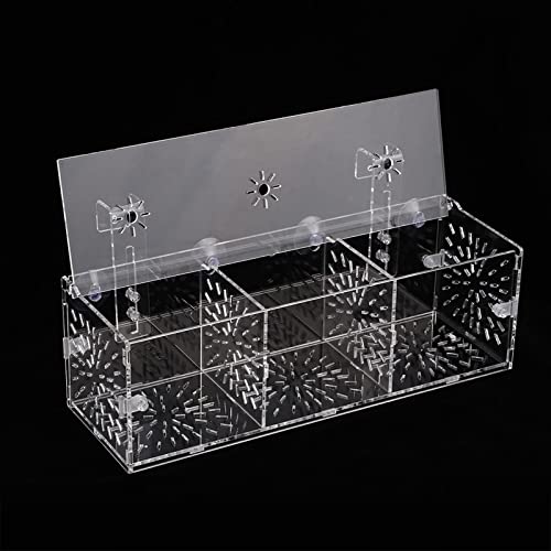 Transparent Acrylic Fish Tank Breeding Box, Aquarium Isolation Incubator, Separation Breeder Box for Fish, 30 cm x 10 cm x 10 cm