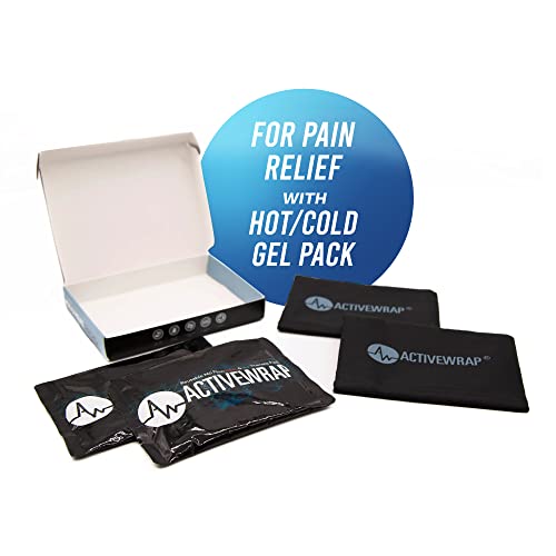 ActiveWrap Ultra Flex Ice & Heat Pack, Small (4.5" x 6.5") – Gel Ice Packs Reusable for Wrist & Foot Wraps, Hot & Cold Therapy, Flexible No-Flow Gel, Includes Nylon Protective Pouch (2 Count) - size: Small (4.5” x 6.5”)