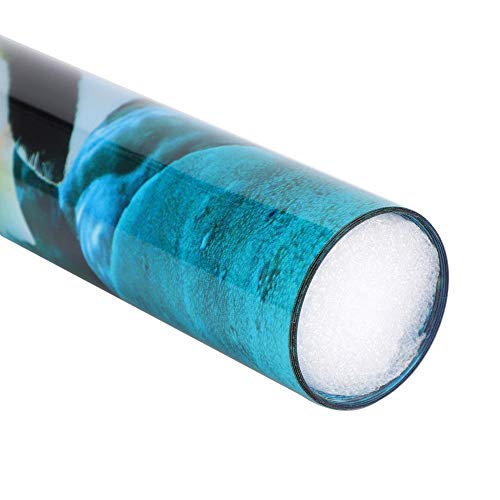 Sea World Aquarium Background, PVC Adhesive Double Sided Poster Sticker Fish Decoration(91x50cm)