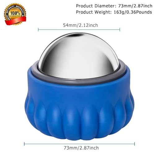 iECO Massage Ice Roller Ball Cold & Heat Therapy Plantar Fasciitis Roller - color: Blue
