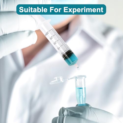 4 Pack Plastic 30ml Syringes with Cap, Sterile Syringe Individually Packaged for Labs, Liquid Measuring, Feeding Pets, Oil or Glue Applicator - style: 30ml