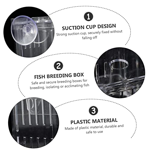 Yardwe 2pcs Fish Breeding Box Aquarium Hatching Incubator Separation Container
