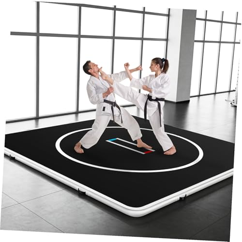 Inflatable Martial Arts Mat 10x10 FT, Portable Tumbling Mat