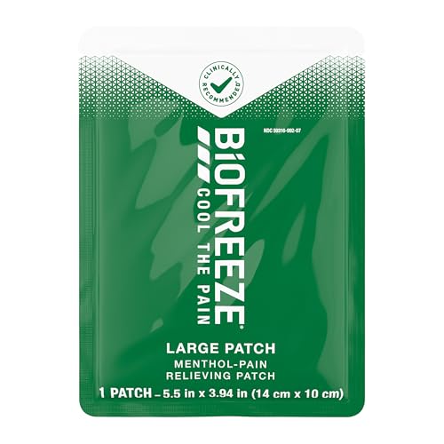 Biofreeze Pain Relief Patch, Large, 5 Patches - size: 5 Patches
