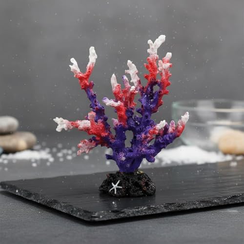 Resin Coral Aquarium Ornament Resistant Aquarium Decoration Easy to Clean Artificial Coral Formation Decoration