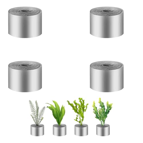 piercing 4Pcs Aquarium Decorative Items, Fish Tank Plant Anchors, Flexible Plant Weights for Live Aquarium Plants, Securing & Preventing Floating, Aquascaping Too