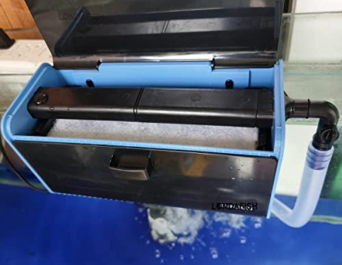 Aquarium Filter Box, Fish Tank Filter Waterfall Flow Fliter Box, Fountain Pump, High Lift Submersible Water Pump, Hydroponics, Filter Accessories, Filter Media (Filter cotton 10 pieces)