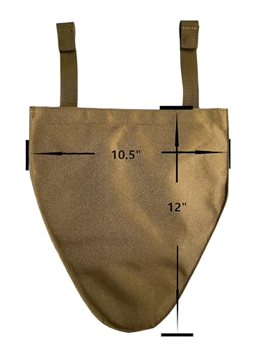 Tactical Molle Groin Protector, Detachable 800D Nylon Soft EVA for Airsoft - color: Tan
