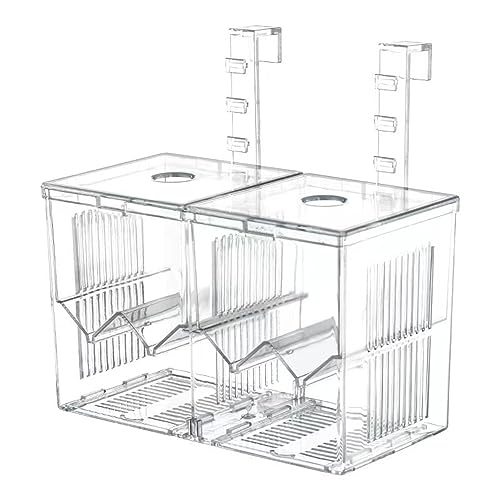 Aquarium Breeder Box, Acrylic Aquarium Breeder Box, Isolation Hatchery Feeding Boxes for Small Fish Fry Hatchery
