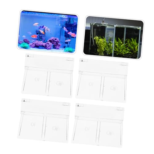 4Pcs Acrylic Aquarium Lid Holders Sturdy Cover Racks for Fish Tanks Easy Installation Transparent Design Compatible with Aquariums Aquarium Accessories