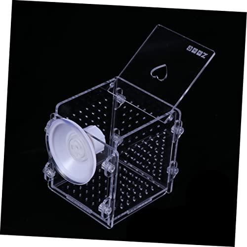 HEMOTON 2Pcs Fish Hatchery Cage Breeding Isolation Box for Aquatic Pets Incubator for Guppy and Shrimp Aquarium