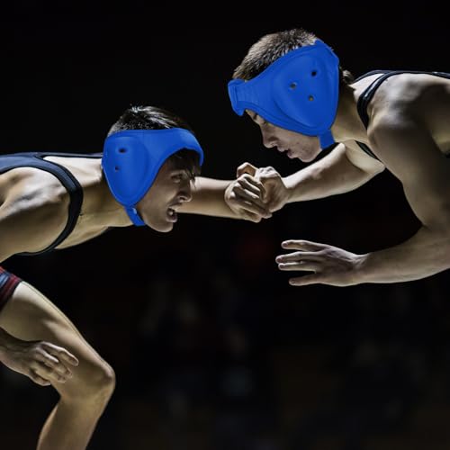 Tellegloww Wrestling Headgear for Kids, Youth - color: Blue, style: Classic Style