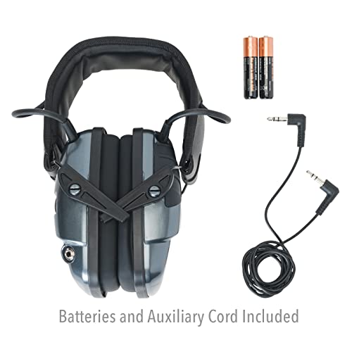 Howard Leight R02532 Impact Sport 22dB Gray Black Headband Small Ear Protection - color: Charcoal Gray, size: Small