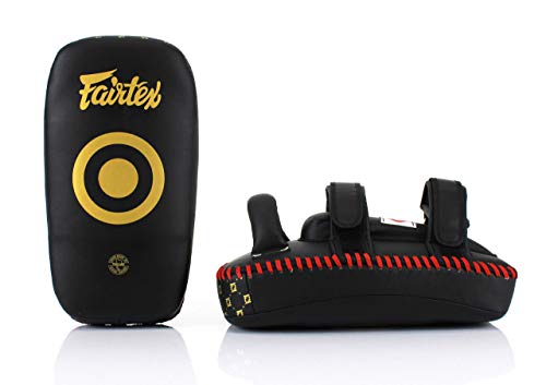 Fairtex KPLC5 Muay Thai Kickboxing Lightweight Thai Pads - color: Black