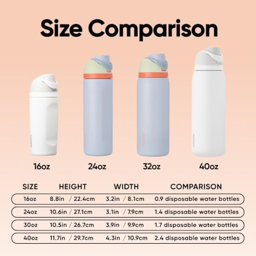 Owala FreeSip Stainless Steel Water Bottle 32 oz Beach House - color: Beach House, size: 32 Ounces