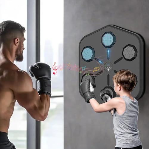 NUNET Music Boxing Machine Wall Mounted LED Workout Punching Target