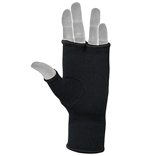 MRX Muay Thai Boxing Inner Gloves Protective Hand Wrap - color: Black, size: X-Large