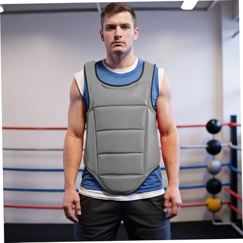Boxing Body Pad|Boxing Body Protector, Reversible Chest Protector, Adjustable Taekwondo Sparring Gear, Sponge Training Equipment Black & White