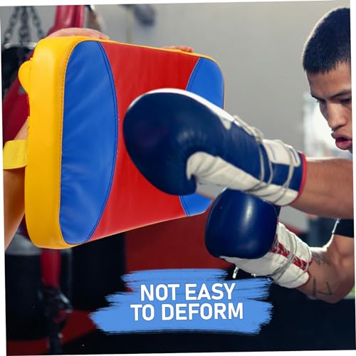 Totority Curved Kickboxing Pad Small Taekwondo Training Shield with Reinforced Handles for Side Kick Practice in Martial Arts and Boxing