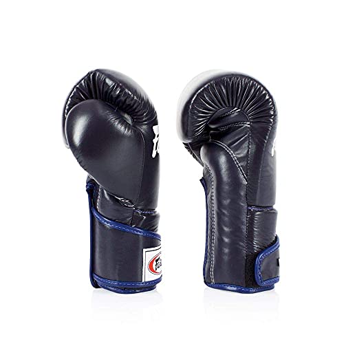 Fairtex BGV6 Angular Boxing Gloves, Locked Thumb Muay Thai MMA Kickboxing - color: Blue, size: 12oz