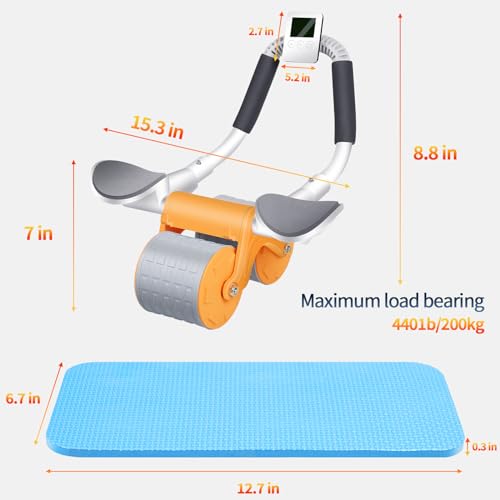 2026 Upgraded Ab Roller Wheel with Elbow Support - color: Orange