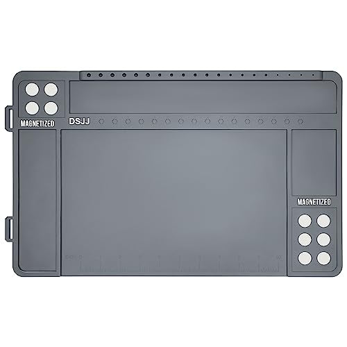 Gun Cleaning Mat, Premium Magnetic Pad With Organizer Parts Tray, Anti-Slip Rubberized Pistol Mat, Protective Workbench Mat for Gun Cleaning (16.5"x 10.43")