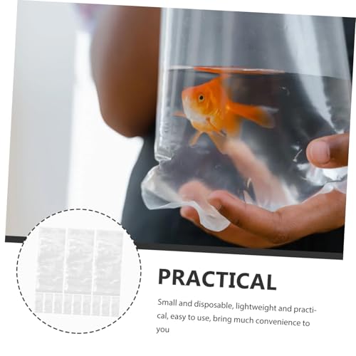50pcs Fish Packing Bags 16x40cm Leak-proof Plastic Shipping Bags with Oxygen for Aquarium Fish Transport and Outdoor Shipping