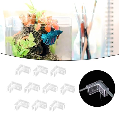 10 Pieces Corner Protector, Aquarium Glass Angle Cover for Fish Tanks, Aquariums, 5mm