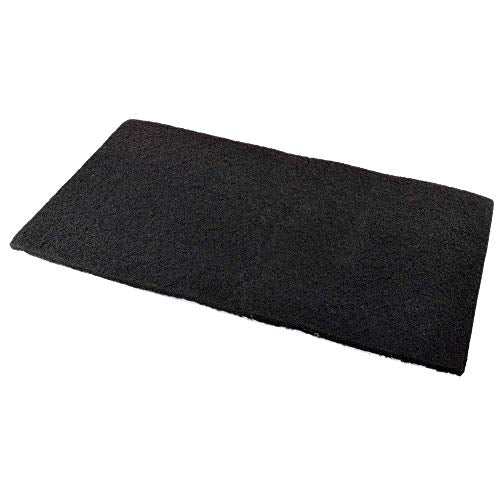 HQRP Cut to fit Activated Carbon Filter Media Pad 18x10 for Aquariums, Terrariums, Hydroponic Systems and Pond, Compatible with Deep Blue Professional ADB41002 Carbon Pad Replacement