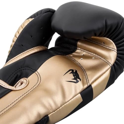 Venum Elite Standup Shin Guards - color: Black/Gold, size: Medium